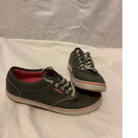 Vans Gray and Pink Sneakers Womens Size 7 Classic - Picture 1 of 8